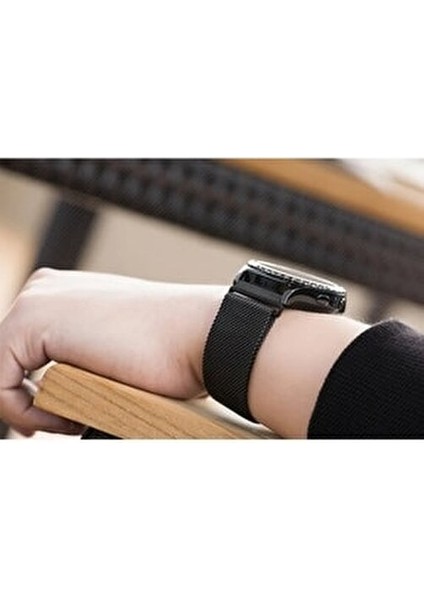 CoverCenter Samsung Galaxy Watch 4/5/5pro 40/42/44/46MM Uyumlu Metal Hasır Mıknatıslı Örgü 20MM Saat Kordonu fırsatları