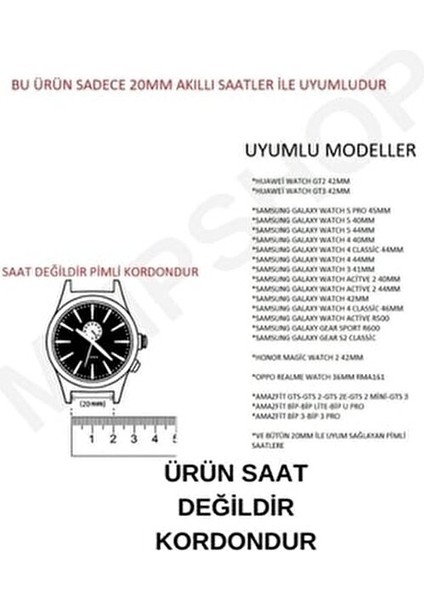CoverCenter Samsung Galaxy Watch 4/5/5pro 40/42/44/46MM Uyumlu Metal Hasır Mıknatıslı Örgü 20MM Saat Kordonu