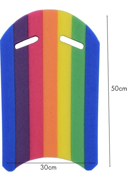 2x Çocuk Yetişkinler Gökkuşağı Yüzme Kickboar Foam Float Kick Board Havuzu Eğitim Yardımı Şamandıra El Köpük Tahta Aracı (Yurt Dışından) indirimleri