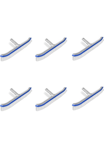 6x Havuz Fırçası, Yüzme Havuzu Duvarı ve Fayans Fırçası 18 Inç Yüzme Havuzu Temizleme Kutup Fırçası Baş Yedek Fırça, Mavi (Yurt Dışından)