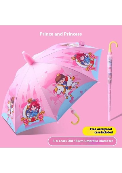 Ilkokul Öğrencileri Için Tam Otomatik Uzun Saplı Çocuk Küçük Şemsiyesi (Yurt Dışından)