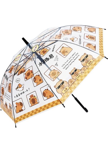 Çocuk Çift Kullanımlı Vinil Güneş Koruyucu Uzun Saplı Şemsiye (Yurt Dışından)