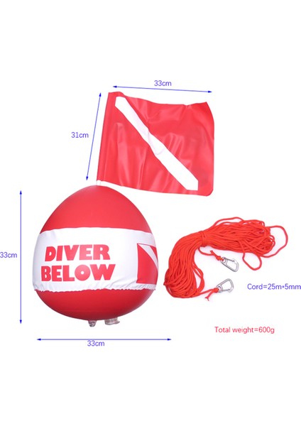 Dalış Şişme Sinyal Yüzer Şnorkel Tüplü Dalış Dalış Yüzey Işareti Şişme Dalış Bayrağı Işaret Sinyal Şamandıra (Yurt Dışından) fırsatları