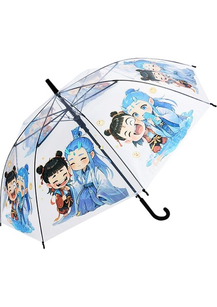 Yeni Çizgi Film Çocuk Şeffaf Şemsiye (Yurt Dışından)