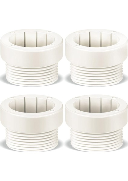 Havuz Şemsiyesi Stabilizatör Adaptörü Dişli Adaptör Set Şemsiye Kutup Destekleyici Açık Güverte Şemsiye Ekle Beyaz (Yurt Dışından)