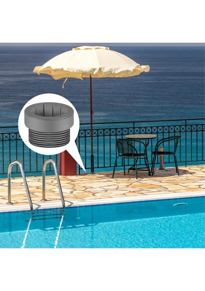 Havuz Şemsiyesi Stabilizatör Adaptörü Dişli Adaptör Set Şemsiye Kutup Destekleyici Açık Güverte Şemsiye Ekle Beyaz (Yurt Dışından) fırsatları