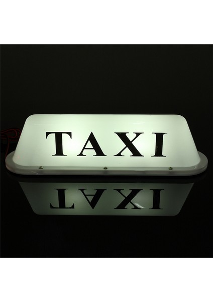 3x Beyaz Su Geçirmez Taksi Manyetik Base Çatı Üst Araba Kabini LED Işık Lambası 12V Pvc (Yurt Dışından) modelleri