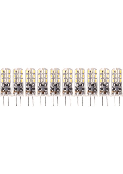 10X G4 LED Spot Ampul Lambası 1.5W 24 Smd 3014 Sıcak Beyaz 12V Dc (Yurt Dışından)