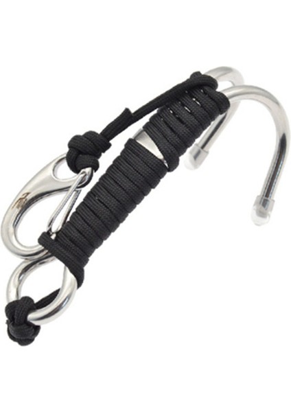 2x Dalış Tüp Dalış Tutun Dalış Çifte Çift Çift Paslanmaz Çelik Resif Drift Hook Hat ve Klipsli Kanca Siyah (Yurt Dışından) modelleri