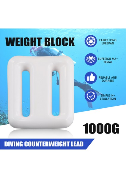 Tüplü Dalış Ağırlıkları Için Dalış Ağırlıkları Ağırlık Kemer Kaplı Kurşun Dalış Ağırlıkları Kaplı Dalış Ağırlıkları, Dalış Kemeri Ağırlıkları 1000G Beyaz (Yurt Dışından) fırsatları