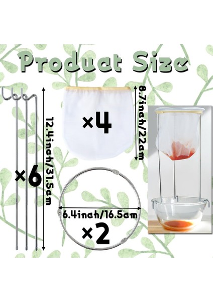 2 Paket Süzgeç Standı, Süzgeç Standı 4 Yeniden Kullanılabilir Boyama Torbası, Yeniden Kullanılabilir Gıda Filtresi Torbası Meyve Suyu Için Jöle Torbaları (Yurt Dışından) fiyatları