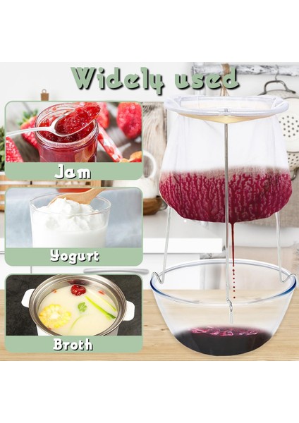 2 Paket Süzgeç Standı, Süzgeç Standı 4 Yeniden Kullanılabilir Boyama Torbası, Yeniden Kullanılabilir Gıda Filtresi Torbası Meyve Suyu Için Jöle Torbaları (Yurt Dışından) fırsatları