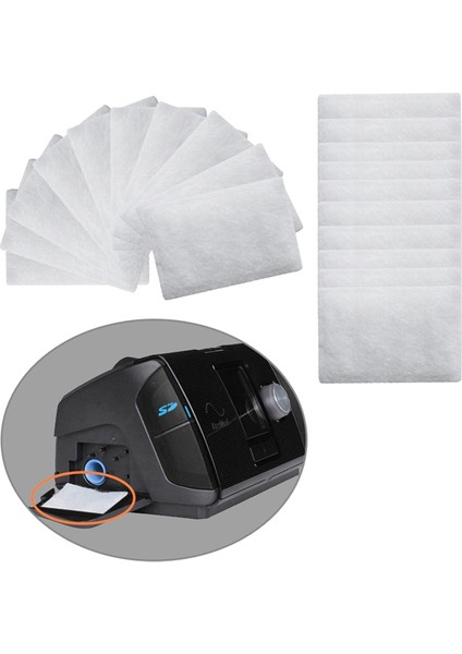 100 Adet Tek Kullanımlık Evrensel Yedek Filtreler Pamuk Filtresi Uyku Huni Için Resmed Airsense 10 AIRCURVE10 S9 Cpap (Yurt Dışından) modelleri