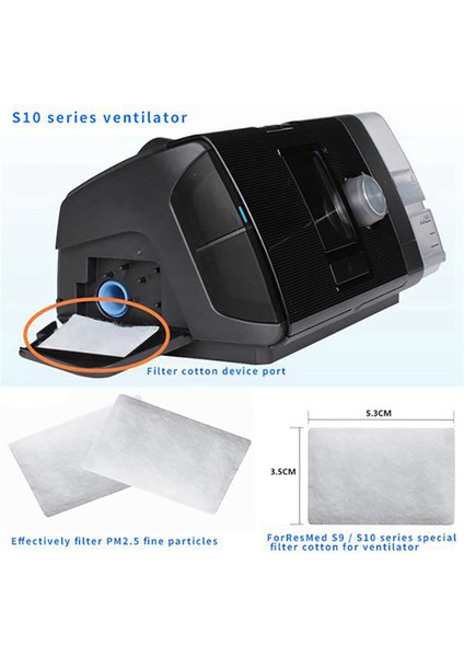 100 Adet Tek Kullanımlık Evrensel Yedek Filtreler Pamuk Filtresi Uyku Huni Için Resmed Airsense 10 AIRCURVE10 S9 Cpap (Yurt Dışından) indirimleri