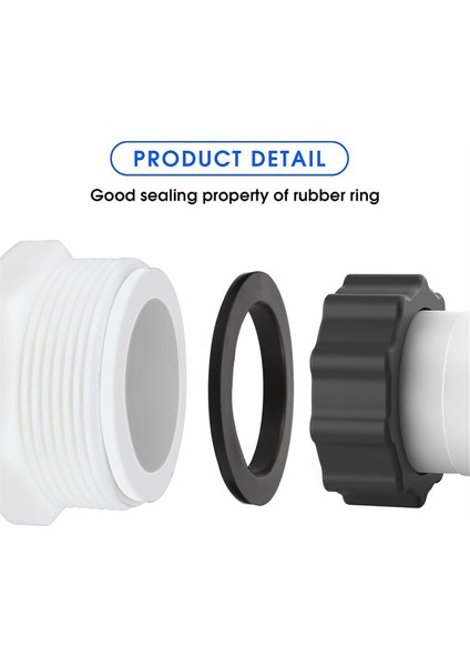 Yüzme Havuzu Hortumu Adaptör Parçaları Için Halka Contalı Havuz Hortumu Konnektörü (Yurt Dışından) indirimleri