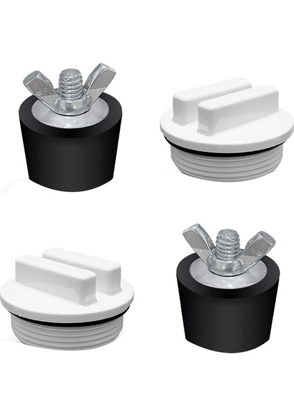 2 Pcs 2inch Havuz Kış Tapaları Kauçuk Genişleme Tapaları 2 Pc ile 1.5 Inçlik Dişli Havuz Dönüşü Kışlama Fişi (Yurt Dışından)