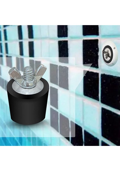 2 Pcs 2inch Havuz Kış Tapaları Kauçuk Genişleme Tapaları 2 Pc ile 1.5 Inçlik Dişli Havuz Dönüşü Kışlama Fişi (Yurt Dışından) modelleri