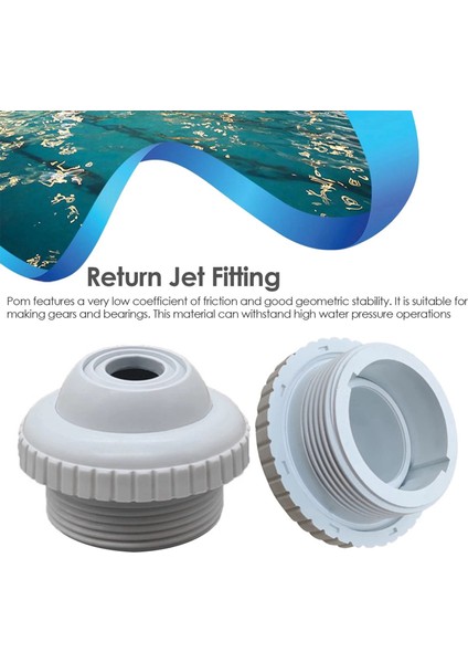 4x Yüzme Havuzu Spa Dönüş Jet Takma Masaj Memesi Giriş Outlet Küvet Nozul Ayarlanabilir Jet Göz Avı Havuzu Aracı (Yurt Dışından) modelleri