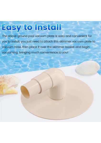 Havuz Skimmer Vakum Plakası ve 90 Derece Dirsek Yer Üstünde Değiştirin Havuz Vakum Plakası Adaptörü Dirsekle Uyumlu 8929 (Yurt Dışından) fırsatları