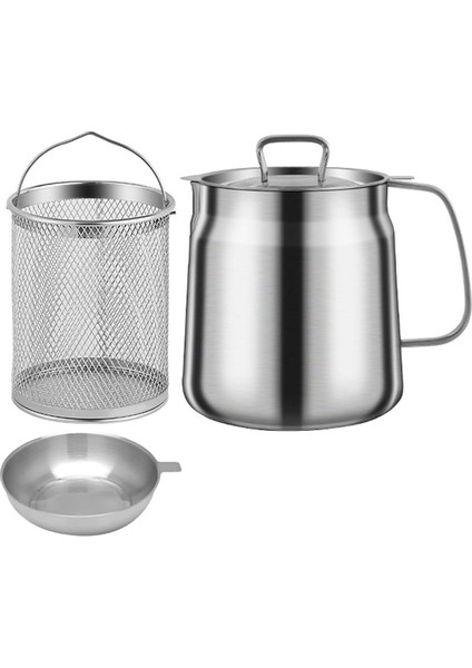 1.5l 304 Paslanmaz Çelik Çok Yönlü Yağ Filtre Tankı Paslanmaz Çelik Yağ Filtre Potu Çok Fonksiyonlu Yağ Filtre Tankı (Yurt Dışından)