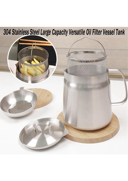 1.5l 304 Paslanmaz Çelik Çok Yönlü Yağ Filtre Tankı Paslanmaz Çelik Yağ Filtre Potu Çok Fonksiyonlu Yağ Filtre Tankı (Yurt Dışından) fiyatları