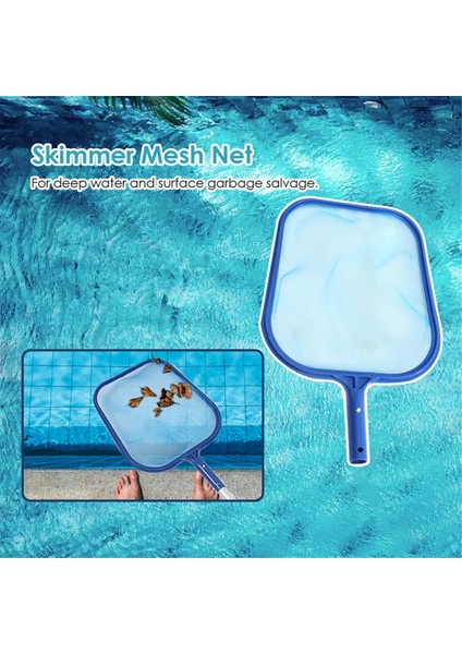 Profesyonel Yüzme Havuzu Yaprağı Skimmer Net, Verimli Temizlik Için Geniş Ağız Kepçe Tasarımı, Büyük Boy (Yurt Dışından) indirimleri