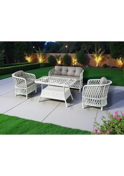 Tire Rattan 2+1+1+Masa Bahçe Takımı,kayrak Gri fiyatları
