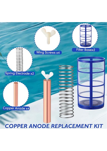 Bakır Anot Yedek Kiti Güneş Havuzu, Bakır Anot Dahil, 4.13 x 0.71 Inç Dişli M6 (Yurt Dışından) fiyatları