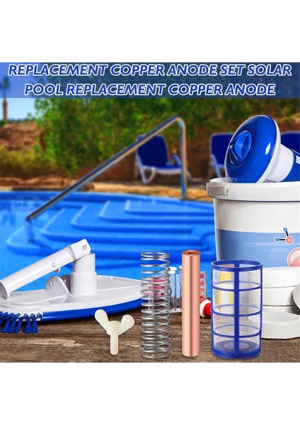 Bakır Anot Yedek Kiti Güneş Havuzu, Bakır Anot Dahil, 4.13 x 0.71 Inç Dişli M6 (Yurt Dışından) indirimleri