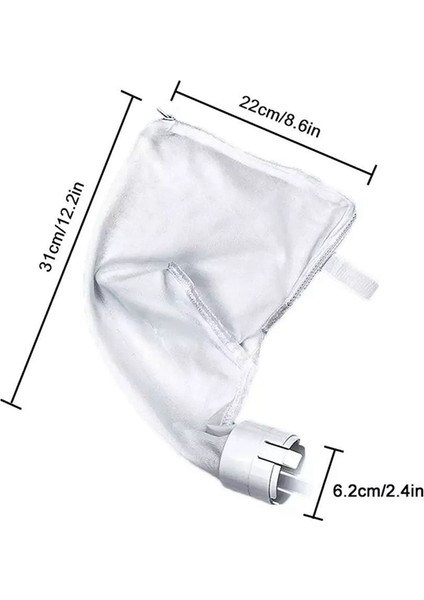 5 Paket Fermuarlı Torba Değiştirme Polaris 360, 380 Yüzme Havuzu Temizleyici Tüm Amaçlı Filtre Çantası (Yurt Dışından) modelleri