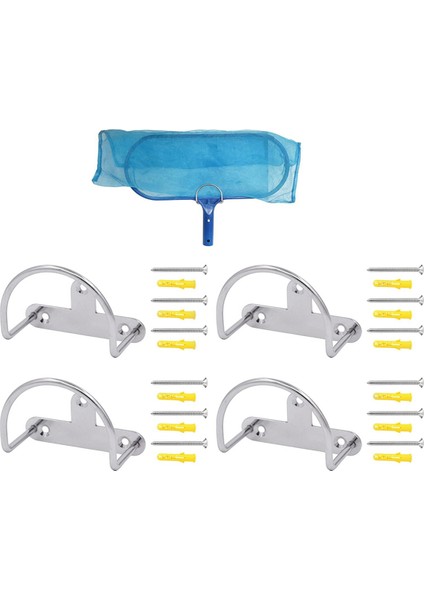 10PCS U Style Yüzme Havuzu Aracı Temizlik Aksesuar Tutucu Havuz Tırmıkları, Skimmers &amp; Nets, Havuz Bakım Kiti (Yurt Dışından) fırsatları