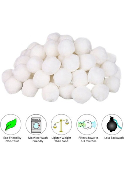 5x Yüzme Havuzları Filtre Topları Taşınabilir Islak Kuru Pamuk Koşusu Temiz Balık Tank Filtresi Malzeme Su Saflaştırma Elyaf 200G (Yurt Dışından) fiyatları