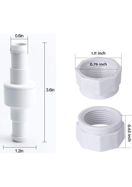 Havuz Temizleyici Hortum Döner D20 ve Hortum Somun D15 Kit Zodyak Polaris Için Değiştir 280 180 380 3900 Havuz Temizleyici (18 Paket) (Yurt Dışından) fırsatları