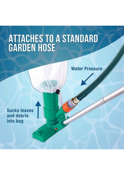 Taşınabilir Havuz Vakum Jet Yüz Üstü Havuz, Kaplıcalar, Göletler ve Çeşmeler-Eu Için Fırça ile Sualtı Temizleyici (Yurt Dışından) fırsatları