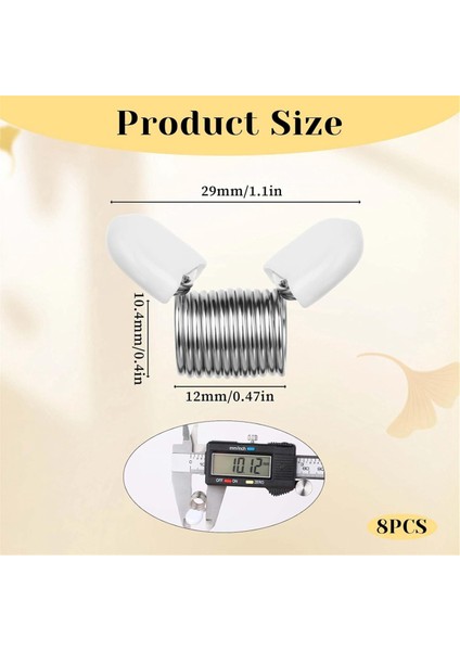 Boncuk Durdurucu, 8pcs Takı Yapımı Mücevher Yapma Boncuk Telleri Için Boncuk Kelepçeleri Mücevher Yapma Aracı (Yurt Dışından) fiyatları