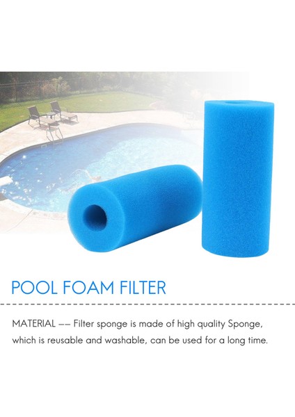 2pcs Köpük Filtre Sünger Intex A Tip A Yeniden Kullanılabilir Yıkanabilir Yüzme Havuzu Akvaryum Filtre Aksesuarları (Yurt Dışından) fiyatları