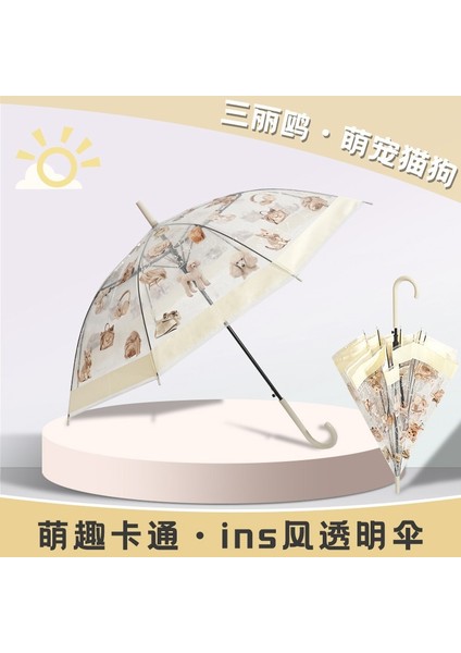 Çizgi Film Güvenlikli Çocuk Şemsiyesi (Yurt Dışından)