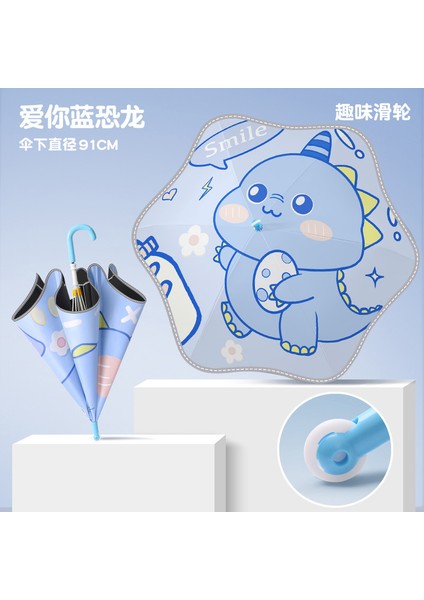 Sevimli Karikatür Tarzı Öğrenci Şemsiyesi (Yurt Dışından)