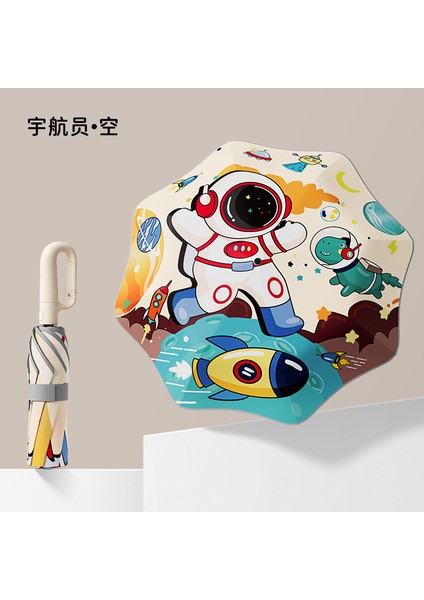 Sevimli Karikatür Tarzı Öğrenci Şemsiyesi (Yurt Dışından)