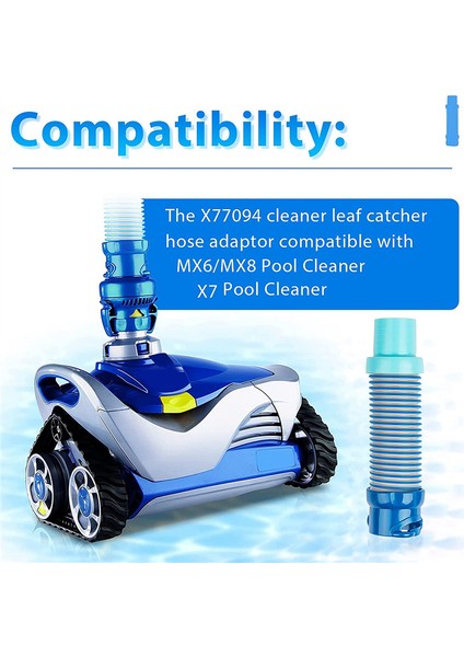 5 Paket Yüzme Havuzu Emme Hortum Adaptörü Zodyak Mx6 Mx8 Havuz Temizleyici, Yüzme Havuzu Vakum Süpürge Hortumu Hortumu Adaptörü (Yurt Dışından) fırsatları