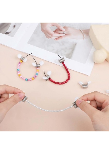 Boncuk Durdurucu, 8pcs Takı Yapımı Mücevher Yapma Boncuk Telleri Için Boncuk Kelepçeleri Mücevher Yapma Aracı (Yurt Dışından) indirimleri
