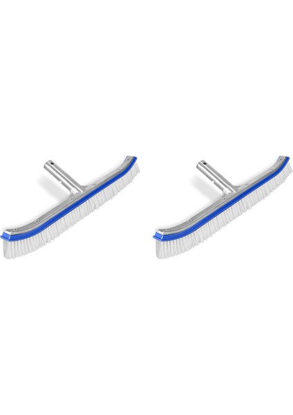 2x Havuz Fırçası, Yüzme Havuzu Duvarı ve Fayans Fırçası 18 Inç Yüzme Havuzu Temizlik Kutup Fırçası Baş Yedek Fırça, Mavi (Yurt Dışından)