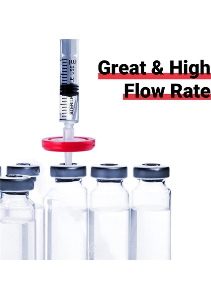 100 Pcs Şırınga Filtreleri Ptfe Hidrofobik 0.22UM Membran 13MM Gözenek Filtrasyonu Steril Olmayan Şırınga Laboratuvarı Filtreleri (Yurt Dışından) fiyatları