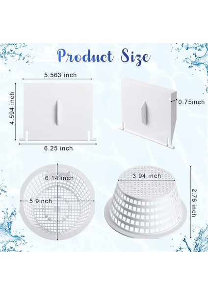 8926 Skimmer Değiştirme Weir Kapı Flep ve 8928 Havuz Yüzde ve Yer Yüzme Havuzu Parçalarında Sepet Sepeti (Yurt Dışından) indirimleri