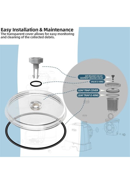 Intex SF60110 SF15110 Havuz Kum Filtre Pompası ve Combo Parçaları, Yüzme Havuzu Temizlik Kapağı Kapağı Için Yaprak Tuzağı Kapağı (Yurt Dışından) modelleri