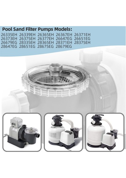 Intex SF60110 SF15110 Havuz Kum Filtre Pompası ve Combo Parçaları, Yüzme Havuzu Temizlik Kapağı Kapağı Için Yaprak Tuzağı Kapağı (Yurt Dışından) fırsatları