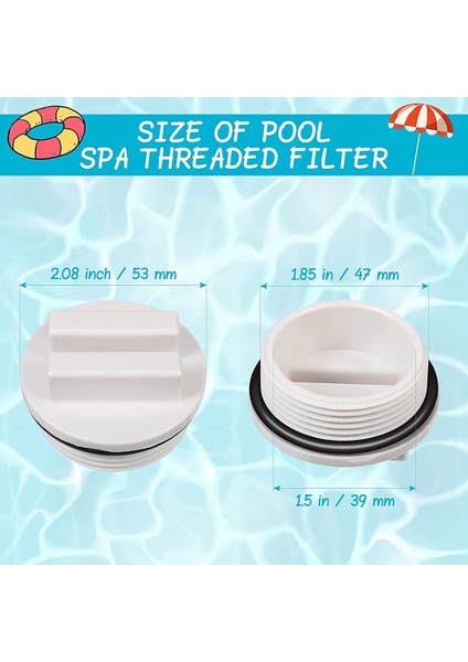 1,5 Inç Havuz Tapası Dişli Havuz Dönüş Hattı Fiş Yüzme Havuzu Aksesuarları Için Yüzük ile Kış Genişleme Fişi, 2 Pcs (Yurt Dışından) fiyatları