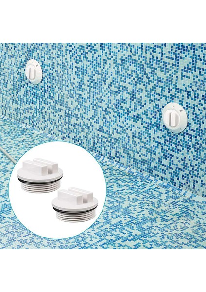 1,5 Inç Havuz Tapası Dişli Havuz Dönüş Hattı Fiş Yüzme Havuzu Aksesuarları Için Yüzük ile Kış Genişleme Fişi, 2 Pcs (Yurt Dışından) indirimleri