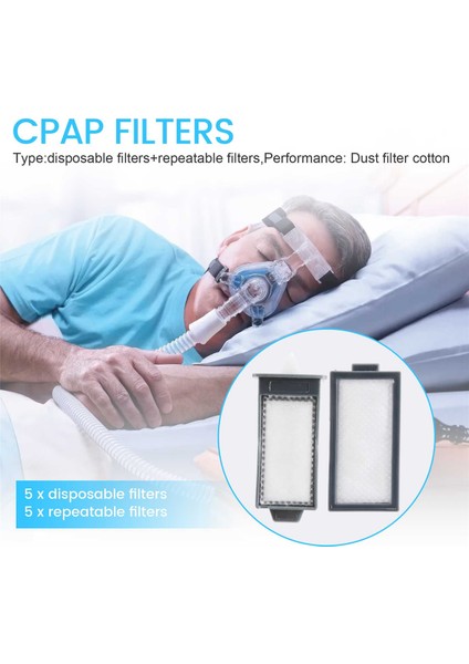 Philips Respironics Için 5set Dreamstation 2 Cpap Yeniden Kullanılabilir Polen Filtresi ve Tek Kullanımlık Ultra Ince Filtreler (Yurt Dışından) fırsatları