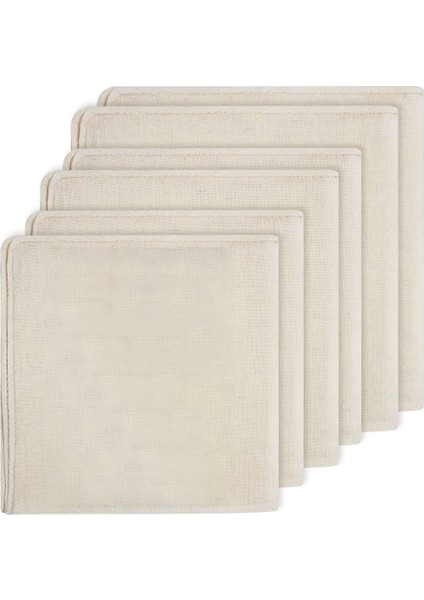 6 Paket Cheeseclothes, Ahit Edilmemiş Saf Pamuklu Muslin Giysileri Yumuşak Kare Peynir Giysileri Yemek, Süzme, Pişirme (Yurt Dışından)